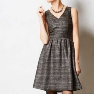 Anthropologie - Anthro Moulinette Soeurs Rich Black Textured Woven Dress…